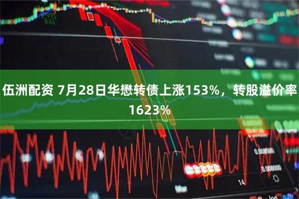 伍洲配资 7月28日华懋转债上涨153%，转股溢价率1623%