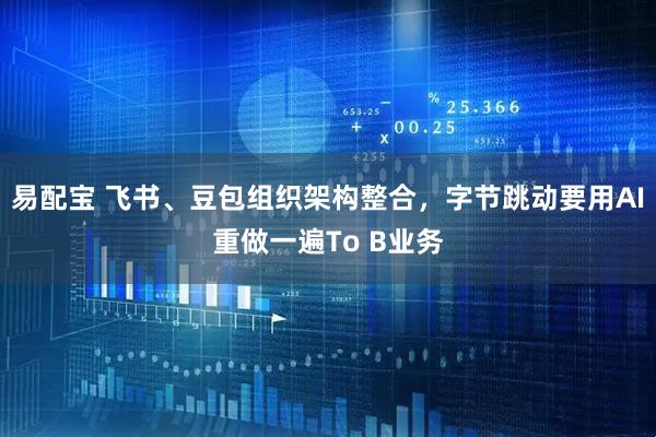 易配宝 飞书、豆包组织架构整合，字节跳动要用AI重做一遍To B业务